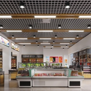 现代超市3D模型下载